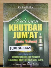 Image of PEDOMAN KHUTBAH JUMAT (SATU TAHUN)